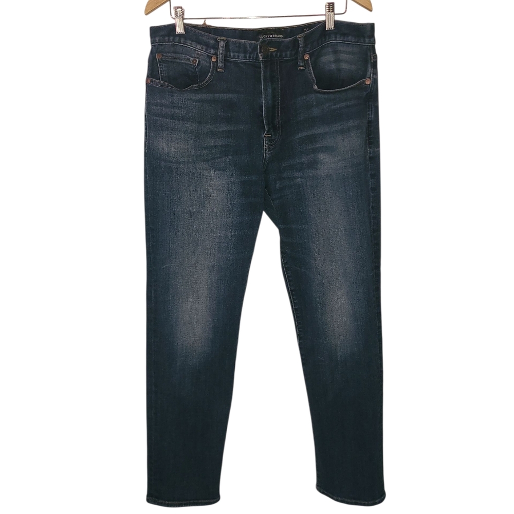 Lucky Brand 121 Heritage Slim Men's Dark Blue Denim Jeans 36/32